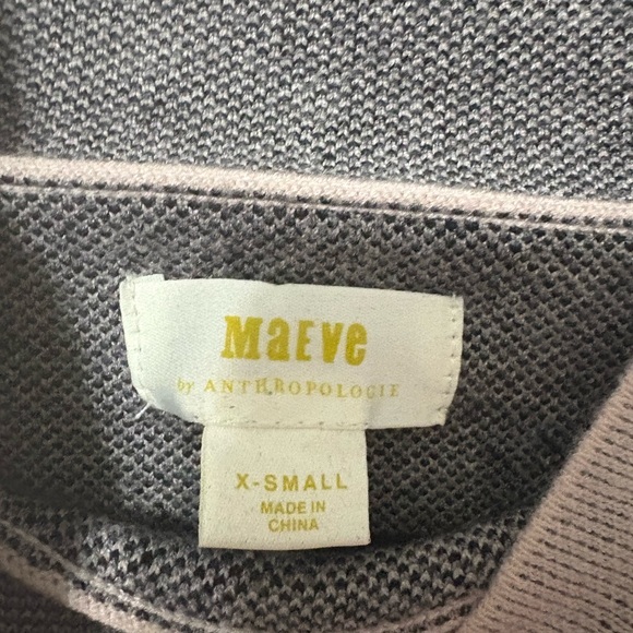 Anthropologie Black and Cream Floral Turtleneck Sweater - Picture 4 of 6